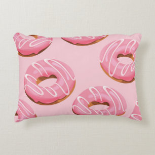 Glasierte Donuts Nahtloser Hintergrund Dekokissen
