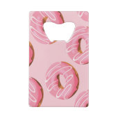 Glasierte Donuts Nahtloser Hintergrund Geldbeutel Flaschenöffner (Rückseite)