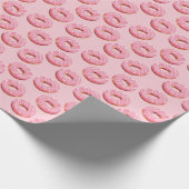 Glasierte Donuts Nahtloser Hintergrund Geschenkpapier (Ecke)