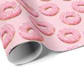 Glasierte Donuts Nahtloser Hintergrund Geschenkpapier (Rolleneckpunkt)
