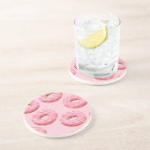 Glasierte Donuts Nahtloser Hintergrund Getränkeuntersetzer (Seite)