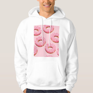 Glasierte Donuts Nahtloser Hintergrund Hoodie