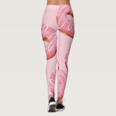 Glasierte Donuts Nahtloser Hintergrund Leggings (Rückseite)