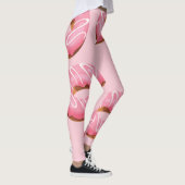Glasierte Donuts Nahtloser Hintergrund Leggings (Rechts)