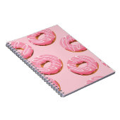 Glasierte Donuts Nahtloser Hintergrund Notizblock (Rechte Seite)