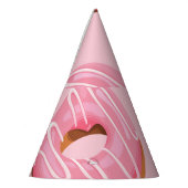 Glasierte Donuts Nahtloser Hintergrund Partyhütchen (Links)