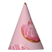 Glasierte Donuts Nahtloser Hintergrund Partyhütchen (Rechts)