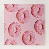 Glasierte Donuts Nahtloser Hintergrund Puzzle (Horizontal)