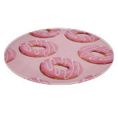 Glasierte Donuts Nahtloser Hintergrund Schneidebrett (Ecke)