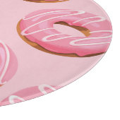 Glasierte Donuts Nahtloser Hintergrund Schneidebrett (Ecke)