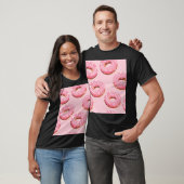 Glasierte Donuts Nahtloser Hintergrund T-Shirt (Unisex)