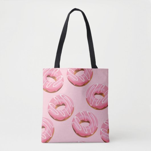 Glasierte Donuts Nahtloser Hintergrund Tasche (Vorderseite)