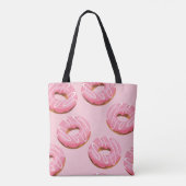 Glasierte Donuts Nahtloser Hintergrund Tasche (Rückseite)
