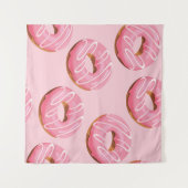 Glasierte Donuts Nahtloser Hintergrund Wandteppich (Vorderseite (Horizontal))