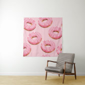 Glasierte Donuts Nahtloser Hintergrund Wandteppich (Beispiel)