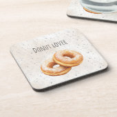 Glasierte Donuts Süße Leckereien Getränkeuntersetzer (Linke Seite)