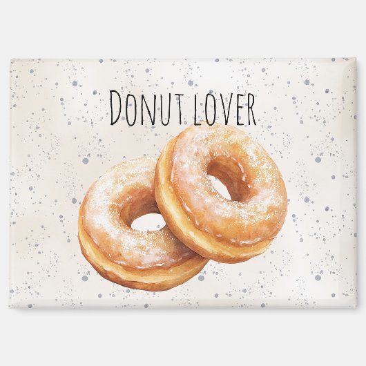 Glasierte Donuts Süße Leckereien Magnet (Vorderseite)