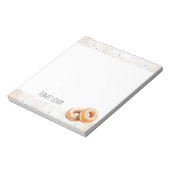 Glasierte Donuts Süße Leckereien Notizblock (Rotiert)