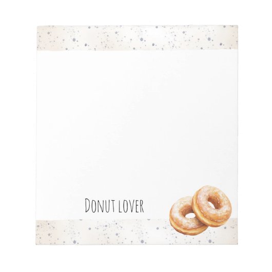 Glasierte Donuts Süße Leckereien Notizblock (Vorderseite)