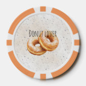 Glasierte Donuts Süße Leckereien Pokerchips (Vorderseite)