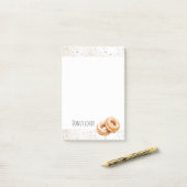 Glasierte Donuts Süße Leckereien Post-it Klebezettel (Auf Schreibtisch)