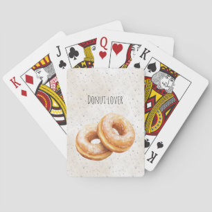 Glasierte Donuts Süße Leckereien Spielkarten