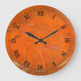 Glasierte Terracotta Wallclock 2 römische Zahlen Große Wanduhr