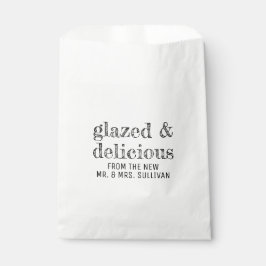 Glasierte und köstliche Hochzeitsnadel Geschenktütchen