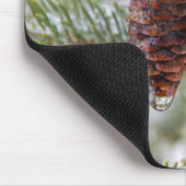 Glasig-glänzende Kegel Mousepad (Ecke)