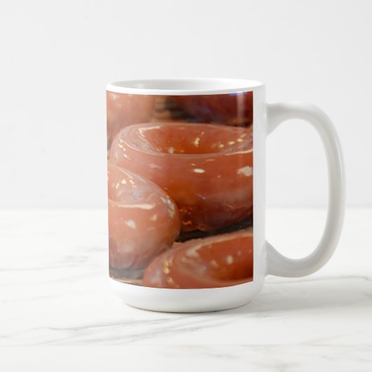 glasig-glänzende Schaumgummiring-Tasse Kaffeetasse (Rechts)