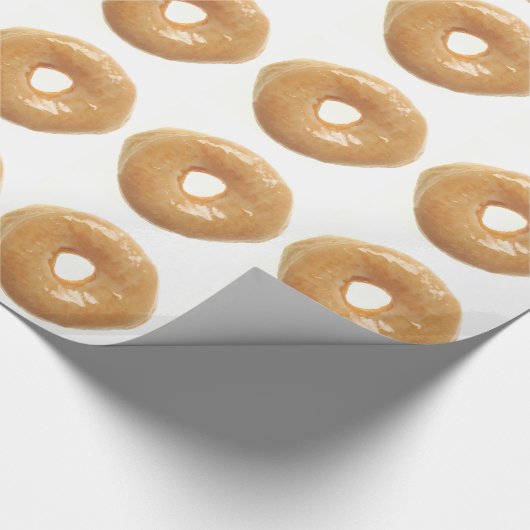 Glasig-glänzender Krapfen Geschenkpapier (Ecke)
