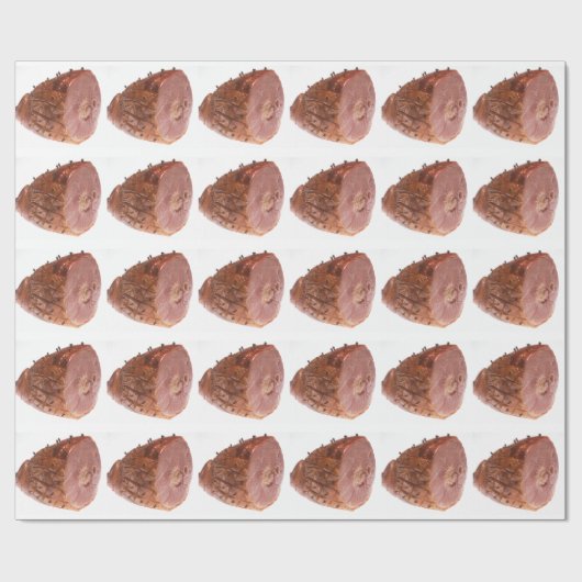 Glasig-glänzender Schinken Geschenkpapier (Flach)