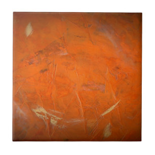 Glasig-glänzendes Terrakotta-Imitat-Ende Fliese