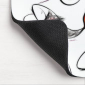 Glasiges Kois Mousepad (Ecke)