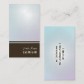 Glasinstallationen, Visitenkarten Visitenkarte (Vorne/Hinten)