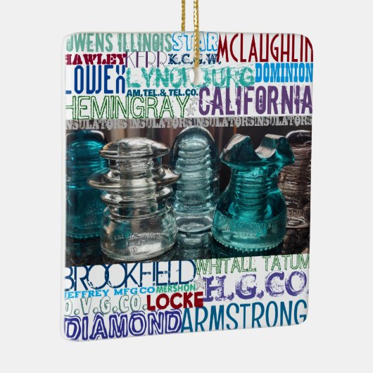 Glasinsulator-SAMMOREN - Ziergeschenk Keramikornament (Rechts)