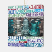 Glasinsulator-SAMMOREN - Ziergeschenk Keramikornament (Links)