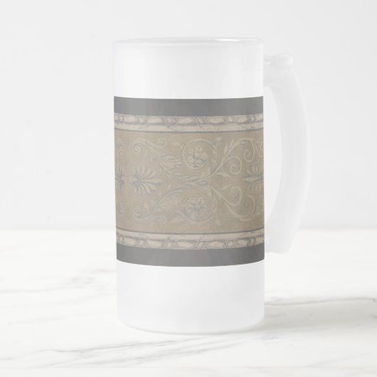 Glaskaffee Mugs-16-20 Unze-Mikrowelle Safe Mattglas Bierglas (VorderseiteRechts)