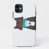 Glaskatze mit einer Tasse Kaffee Case-Mate iPhone Hülle (Rückseite)