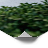 Glaskatze Skulptur Dämmerung Poster (Ecke)