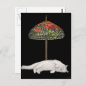 Glaskatze Sonnenlampe Postkarte (Vorne/Hinten)