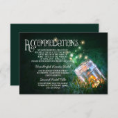 Glaskeramikkästen Hochzeitskarte Begleitkarte (Vorne/Hinten)