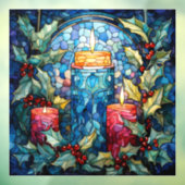 Glaskerzen-Fensterheber Fensteraufkleber (Blatt 3)