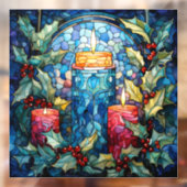 Glaskerzen-Fensterheber Fensteraufkleber (Blatt 2)