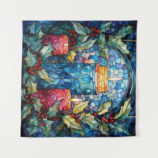 Glaskerzenband Wandteppich (Vorderseite (Horizontal))