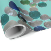 Glaskies-Muster Kruste. GRÜNBUCH Geschenkpapier (Rolleneckpunkt)