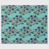 Glaskies-Muster Kruste. GRÜNBUCH Geschenkpapier (Flach)
