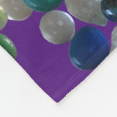 Glaskies-Muster Kruste. LILA Fleece Blanket (Ecke)