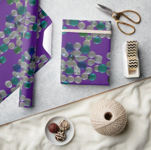 Glaskies-Muster Kruste. LILA Schleifpapier Geschenkpapier (Basteln)