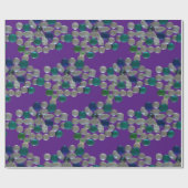 Glaskies-Muster Kruste. LILA Schleifpapier Geschenkpapier (Flach)